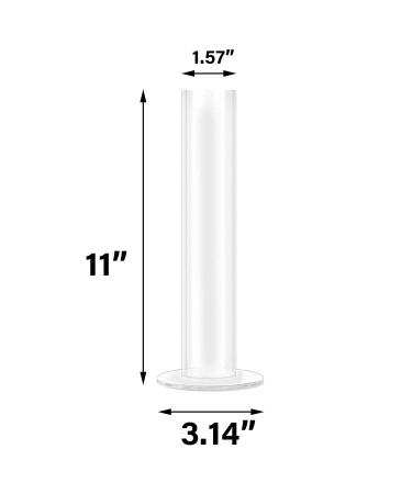 Clear Acrylic Scrunchie Holder Stand - Hair Tie Organizer for Teen Girls - 11 inch - Perfect Gift Idea - Buy Online on GoSupps.com