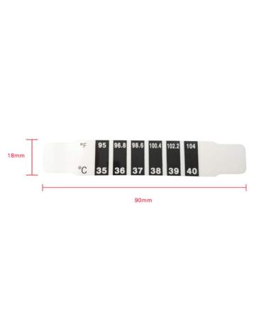 Milisten 20pcs Baby Forehead Temperature Stickers - Quick & Safe Testing Tools - Buy Online on GoSupps.com