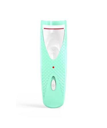 dijiusidy Eyelash Heating Curler Mini Electric Hand Held Long Lasting 40 Eye Lash Clip Battery Operated Makeup Girls Cosmetic Green