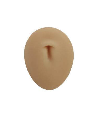 Silicone Belly Button Model Simulation Scale Model Used for Jewelry Display Props Practice Puncture Tools Display Acupuncture Tools. (with Base)