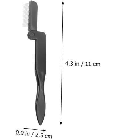 Mipcase 4pcs Stainless Steel Eyelash Comb & Eyebrow Brush Set - Portable Grooming Tools for False Lashes & Eyelash Mascara - Ideal Mini Lash & Brow Comb - Buy Online on GoSupps.com