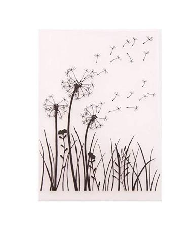 Welcome to Joyful Home 1PC Dandelion Background Embossing Folder for Card Making Floral DIY Plastic Scrapbooking Photo Album Card Paper DIY Craft Decoration Template Mold