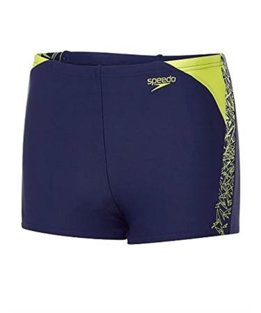 Speedo Boys Boom Splice Aquashorts 128 EU Navy/Lime Punch