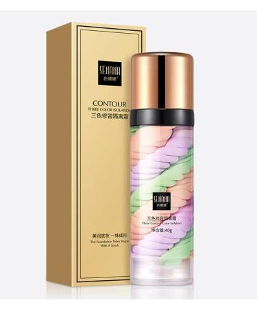 Senana Marina Tri-Color Contour Isolation Cream & Color Corrector Primer - 2 Pack 0.71 oz - Brightening & Neutralizing Formula - Buy Online on GoSupps.com