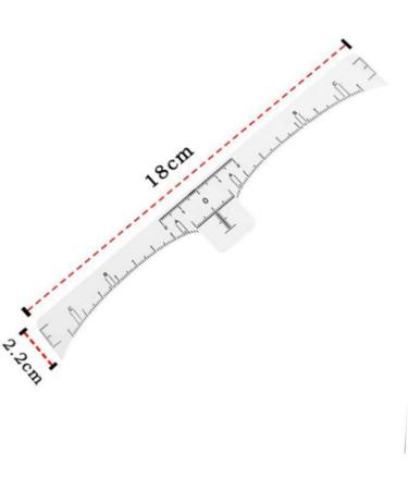 100pcs Disposable Eyebrow Ruler Professional Eyebrow Ruler Eyebrow Shaper Ruler Portable Caliper - Buy Online on GoSupps.com