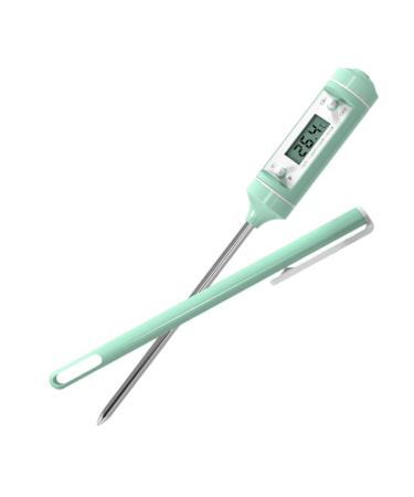 Unomor Stainless Steel Thermometer Set - 2pcs LED Water & Baby Food Thermometer for Feeding Bottles - Green 18.5x3cm - Buy Online on GoSupps.com