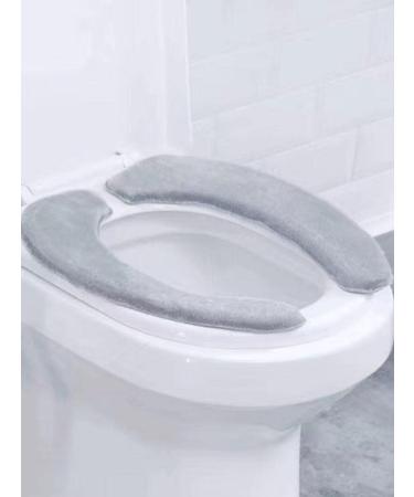 PHOENIXCLTR Soft and Thick Toilet Seat Cushion Set - Grey, Washable and Reusable (2 Pieces) - Buy Online on GoSupps.com