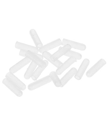 BEBEMOKO 20pcs Silicone Ear Wax Cleaner Replacement Tips Soft Protectors for Ear Cleaning Compatible Various Wax Removal Tools Travel-Friendly Portable Design