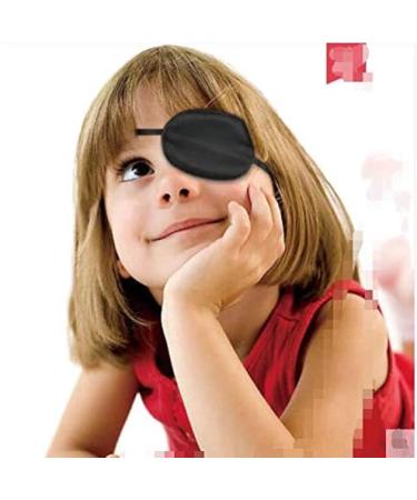 Breathable Adjustable Strabismus Eye Patch for Adults & Kids | Silk Lazy Eye Mask for Amblyopia (Black - Buy Online on GoSupps.com
