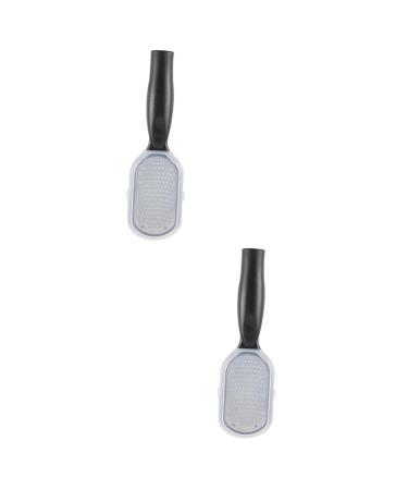 FRCOLOR Lot De 2 Exfoliants Pour Les Pieds En Acier Inoxydable Pour Peaux Mortes Exfoliants Corporels Portables Pour Hommes Et Femmes