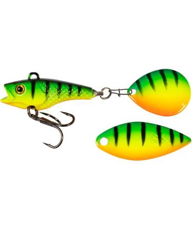 LMAB Good Vibe Jig Spinner with interchangeable blade Jig Spinner for fishing perch & pike Spinjig 10 g Firetiger
