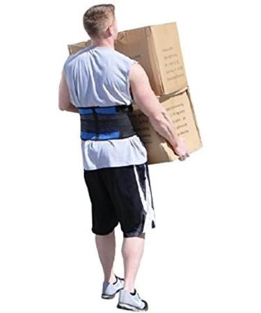 Buy S-6XL Lumbar Spine Support Belt - Breathable Pain Relief for Herniated Disc Sciatica & Scoliosis - Unisex Decompression Band in Blue - Buy Online on GoSupps.com