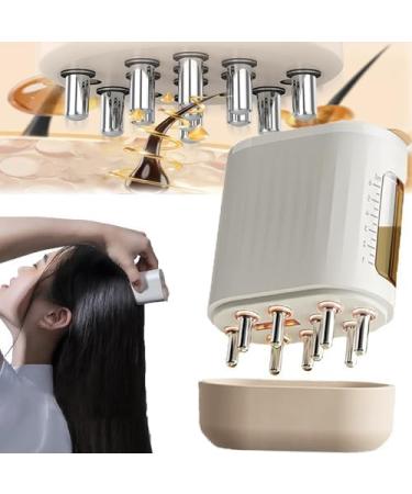 Hair oil applicator advanced scalp care massager 2-in-1 scalp massager and oil applicator red light hair oil applicator oil applicator brush for hair treatment growth (2 pieces) 2 pieces.
