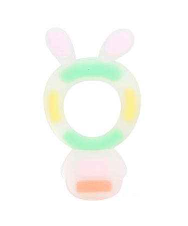 Baby bite ring wear-resistant dishwasher-resistant bite ring to reduce the finger-sailing for newborns for 0-6 months (pink)
