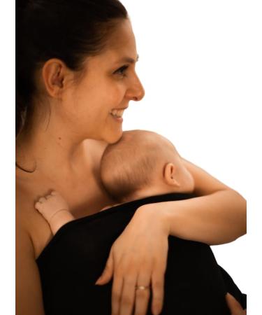 myEphelia | 4 in 1 bonding top | belly band | shirt extension | bandeau top | made of soft micro-modal L-XL black