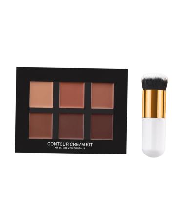 FRCOLOR 2pcs 6 Camouflage Concealer Cream Concealer Highlighter Color Correcting Face Contouring Kit makeup concealer cream palette concealer palette Makeup Tools make up