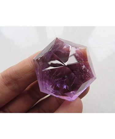Natural Amethyst Quartz Crystal Merkaba Star Carving Art 30.6g JZIGTDEM - Buy Online on GoSupps.com