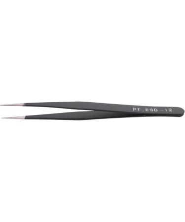 4X Nail Art Rhinestones Eyelashes Extension Straight & Curved Tweezers Tool Set-Black - Buy Online on GoSupps.com