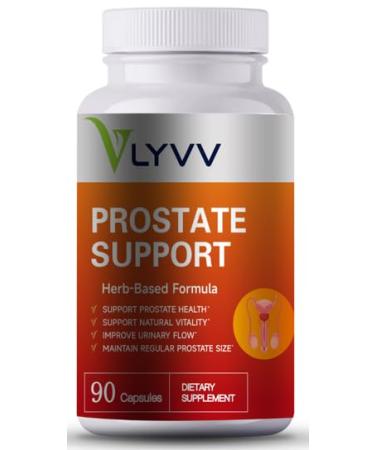 Lyvv Prostate Support with Saw Palmetto Plant Sterol Zinc Selenium Copper and More for Prostate Health and Urinary Health 90 capsuels