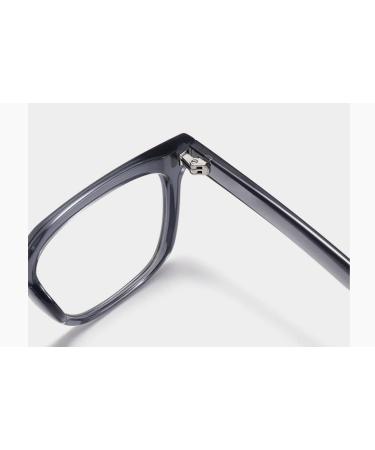Zhuyiqz Oversized Quadratic Anti-Blue Light Reading Glasses - +200 Gray Computer Glasses for Men & Women - Buy Online on GoSupps.com