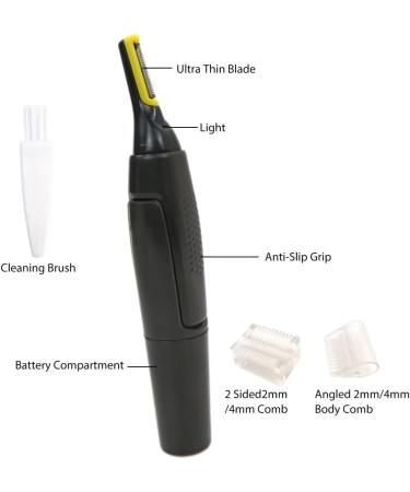 Xspeedonline Unisex Electric Hair Trimmer - Ear Nose Eyebrow Beard & Lip Hair Remover Clipper for Men & Women | International Shipping Available - Buy Online on GoSupps.com