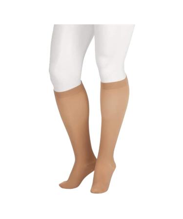 Juzo Soft 2001 20-30mmhg Knee-High Closed Toe Sock with Silicone Top Band