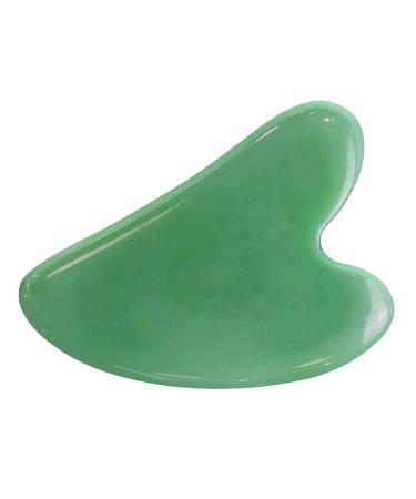 Medimama Gua Sha Massage Tool, Rose Quartz Gua Sha Facial Beauty Tools for Wrinkles, Skin Tightening, Lift Firming, Eye Puffiness Treatment, Neck Anti Aging and Body Muscle Relaxing Green Guasha-green
