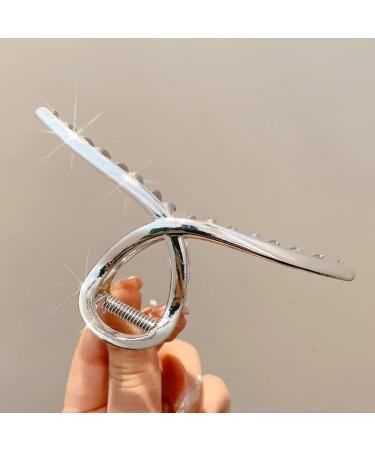 Rauimour 3pcs Metal Hair Claw Clips for Women - Geometric Cross Square Design - Fashion Hair Accessories for Thick & Thin Hair - Buy Online on GoSupps.com