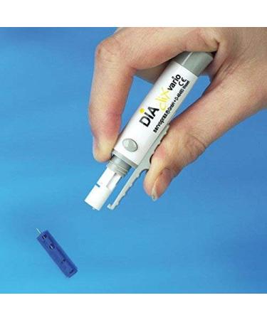 Diaclix Vario Lancing Device - 6 Adjustable Puncture Depths for Blood Sugar Testing | Optimal Blood Sampling for Diabetes Management - Buy Online on GoSupps.com