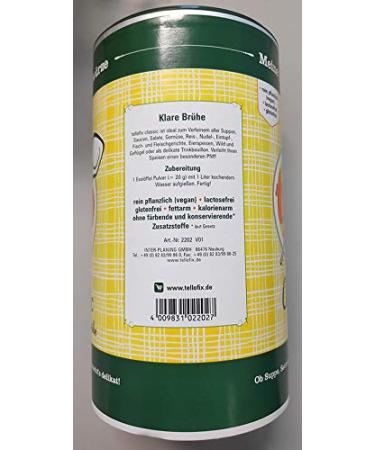 Buy Tellofix Classic Clear Broth - Versatile Low-Calorie Vegetable Broth - 900g Universal Spice Agent - Buy Online on GoSupps.com