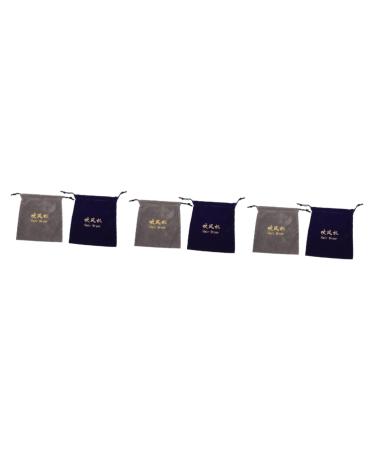 Healeved 6 Pcs Storage Bag Celofane Bags Makeup Travel Bag Hairdryer Bag Drawstring Bag Hair Dryer Velvet