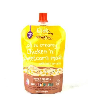 Ellas Kitchen 7 Month Organic Chicken Sweetcorn & Herb 140g
