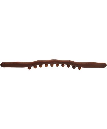 Wood Gua Sha Tool - Lymphatic Drainage Massage Stick with 10 Rounded Pearls for Muscle Relief & Relaxation - Buy Online on GoSupps.com