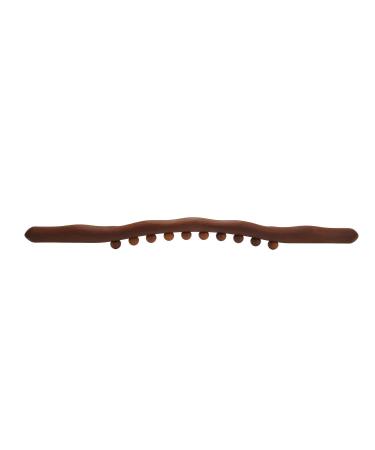 Hurrise Anti Cellulite Schabestab made of wood GUA SHA stick made of wood trigger point massage device massage roller 10 massage points non-slip handle for the back massage
