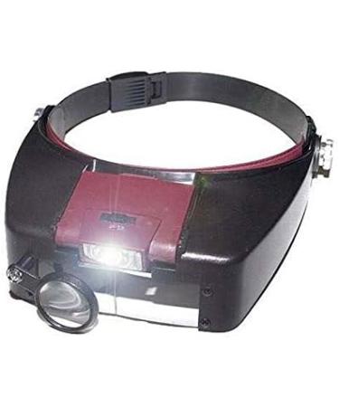Tools 10X Lighted Magnifier Illuminated Magnifying Glass Loupe Glasses Headset Head Adjustable Headbrand Third Hand Optical Instrument Magnifying - Buy Online on GoSupps.com