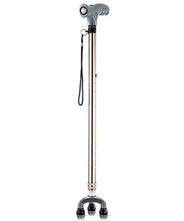Matsuha Elderly People Aluminum Tube Non-Slip Walking Assistance Stick LED li Spiral Wand Turn 3 feet 12 File Adjustable 68-95 cm 2 Colors (Color : Brown) Interesting