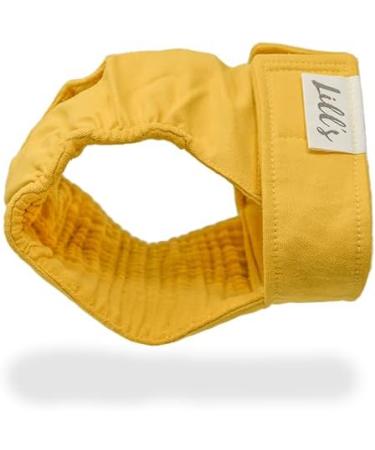 Lill's Organic Cotton Fuse Pants for Women | Flexible Closure Washable & Extra Absorbent | XS to XXL | Amber Yellow - Buy Online on GoSupps.com