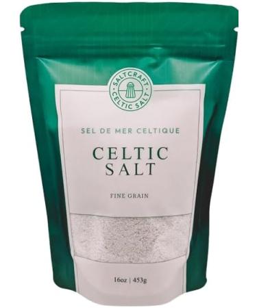 SaltCraft Co - Celtic Salt Natural Grain Crystals 16 Ounce (1 Pack) - Buy Online on GoSupps.com