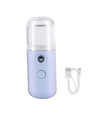 Face Mister 30ml Mini Water Mister USB Rechargeable Face Mister Spray Bottle Handy Mist Sprayer for Moisturizing Hydrating Skin Care Makeup (Blue)