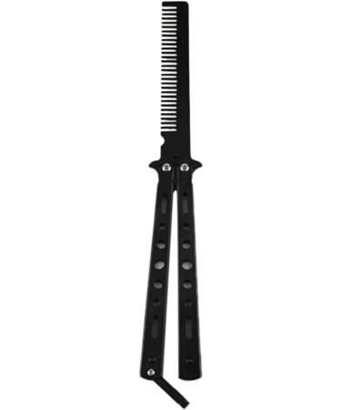 Ultnice Practice Comb Knife - Stainless Steel Blunt Training Tool for Beginners (Black) | Safe Practice for Skills Development - Buy Online on GoSupps.com