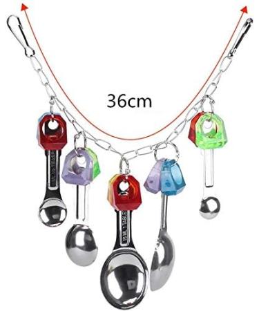 Ycnpeatt 1Piece Bird Swing Toys Parrot Hanging Chewing Toys for Parakeet Cockatiel Conure Cockatoo Macaw African Greys Parrot Cage Toys Blue - Buy Online on GoSupps.com