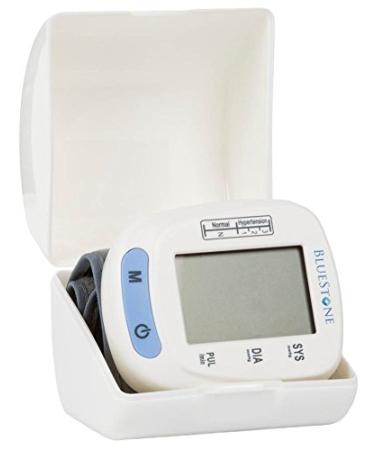 Blood Pressure Monitor with Heart Rate - Automatic Wrist Cuff Blood Pressure Machine with LCD Display, Memory, and Carrying Case by Bluestone