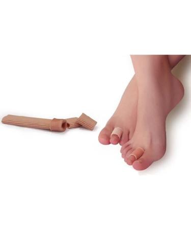 Silicone Gel Toe Separator Tubes - 2Pcs Cuttable Sleeves for Toe Cushion and Protection - Buy Online on GoSupps.com