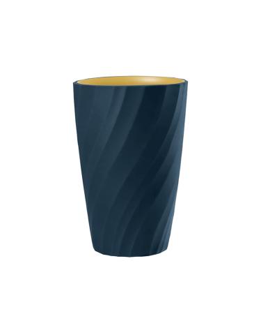 Digjobk toothbrush mug toothpaste mug bathroom holder toothbrush mug travel accessories morning cups bathroom washing (color: beep blue) 8*12.2 Plaid blue