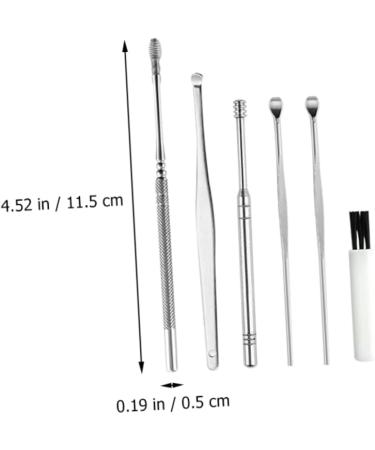 6-Piece Healvian Ear Cleaning Set - Stainless Steel Tools for Professional Ear Wax Removal in Earth Tones - Buy Online on GoSupps.com