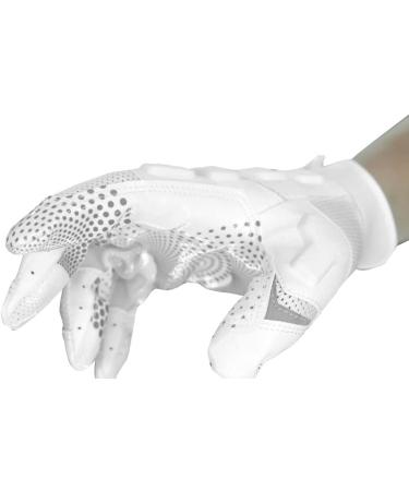 Seibertron G.A.R.G 2.0 Gel Filled Anti-Impact Ultra-Stick Football Gloves for Youth & Adults - White Size L | International Shipping Available - Buy Online on GoSupps.com