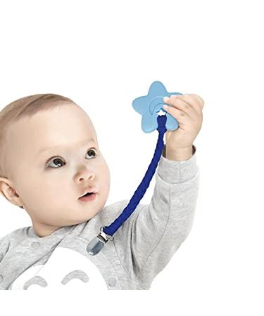Habadeer 4 Pack Handmade Braided Pacifier Clips for Boys and Girls - Universal Fit for All Pacifiers - Buy Online on GoSupps.com