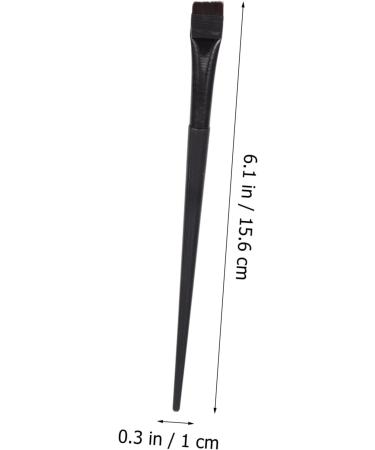 Baluue 6pcs Eyeliner Makeup Brush Eyebrow Brush Professional Makeup Brushes Black Rayon Wooden Handle - Buy Online on GoSupps.com