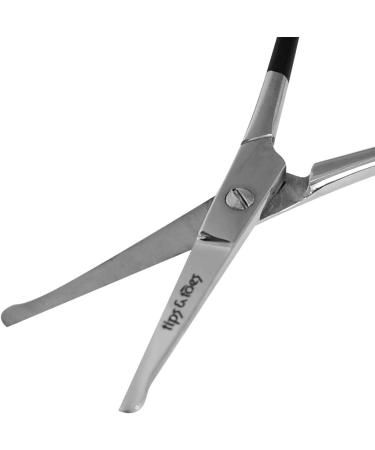 Nose Hair Scissors with Rounded Tip - Perfect for Trimming Facial, Ear, and Eyebrow Hair | Black - Buy Online on GoSupps.com