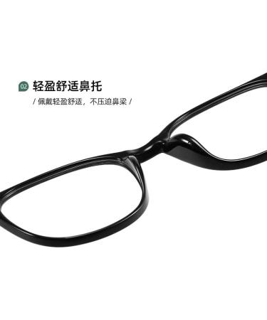 Square TR90 Blue Light Blocking Glasses for Men & Women | Anti-UV Computer Reading Glasses - Clear 53mm - Buy Online on GoSupps.com